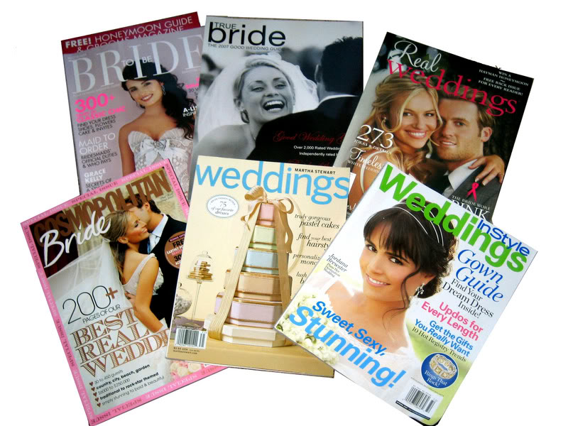 Which means of course every bridal magazine lover haunts the newsagent