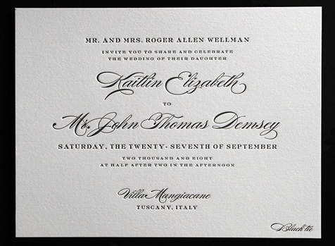 Options for colours and styles of your wedding invitations are only 