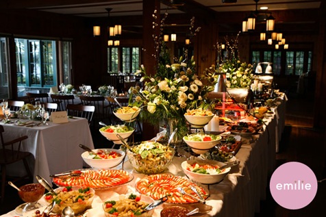 Nowadays buffets are not limited to casual weddings