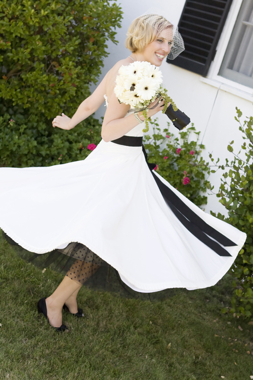  week about her gorgeous Stephanie James Couture polka dot wedding gown