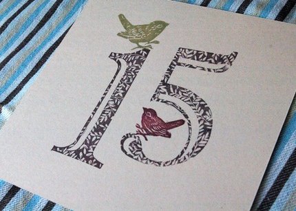 etsy corrabelle hand printed table numbers weddings showers events Number