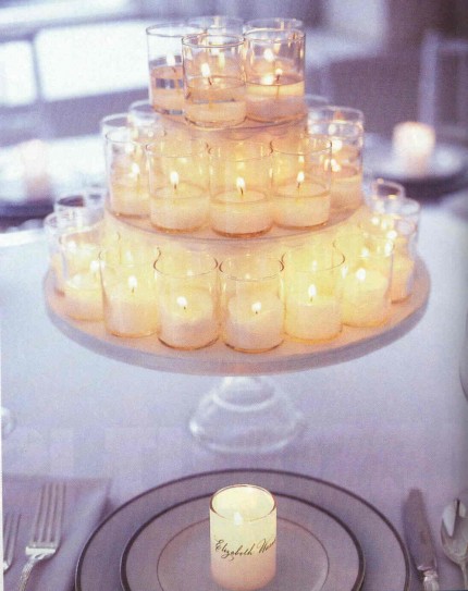 candles centerpiece thumb A Decorated Wedding Candles