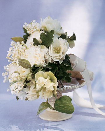 White Wedding Flowers Shoot Polka Dot Bride