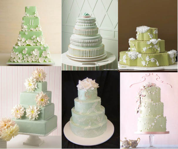 Here are some fabulous green wedding cakes to inspire you and make you drool