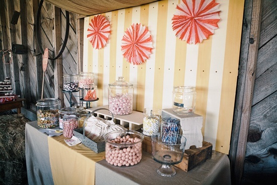 circus wedding candy buffet Having A Bar Of It The Decoration