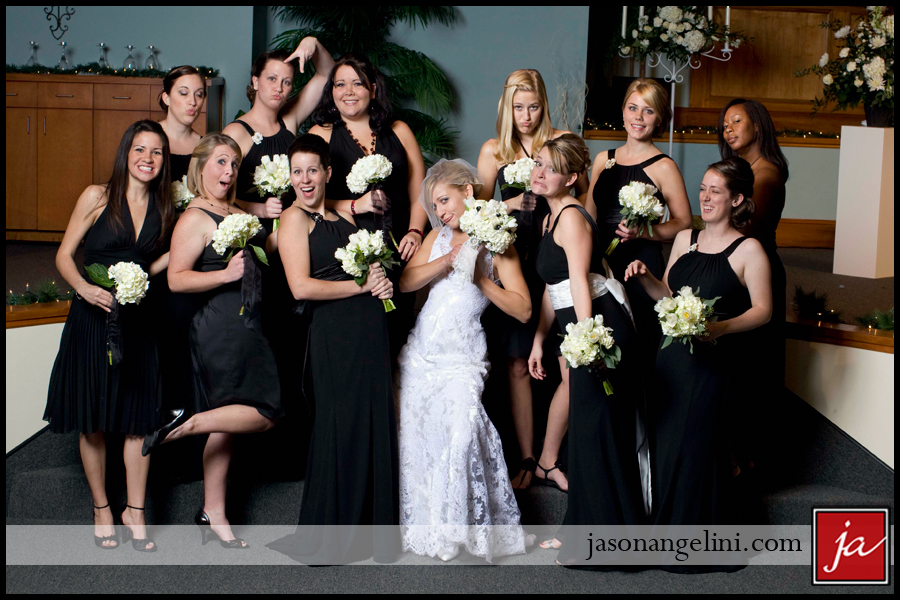  of black green white for their wedding Photo by Drew B Photography 