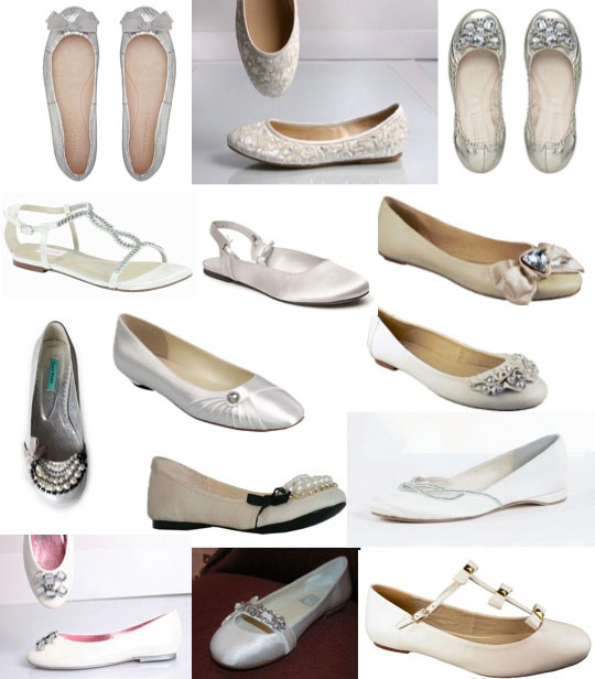 flat wedding bridal shoes Fabulous Flat Bridal Shoes