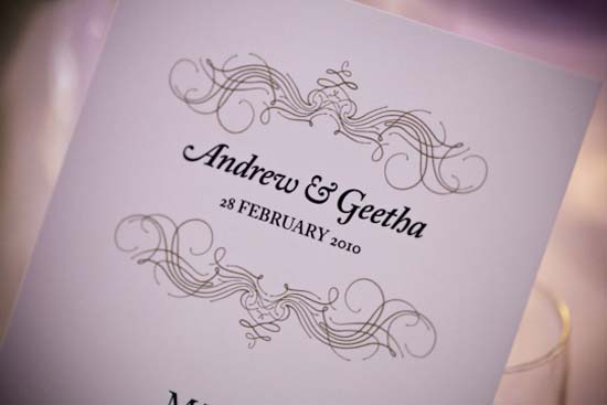 sydney indian wedding31 Geetha and Andrew The wedding stationery was 