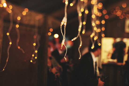 We used fairy lights and silk Vietnamese lanterns for lighting 