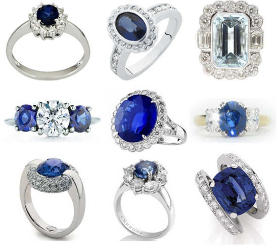 royal wedding ring sapphire. Row 1: Diamond and sapphire
