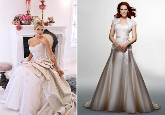Coloured Wedding Gowns From Australian Designers Polka Dot Bride
