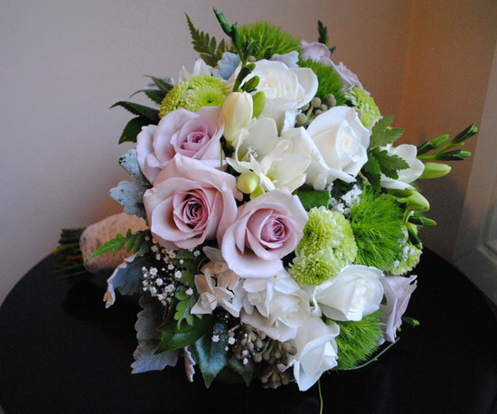 The floral arrangements on the day were styled by Lovely Bridal Blooms