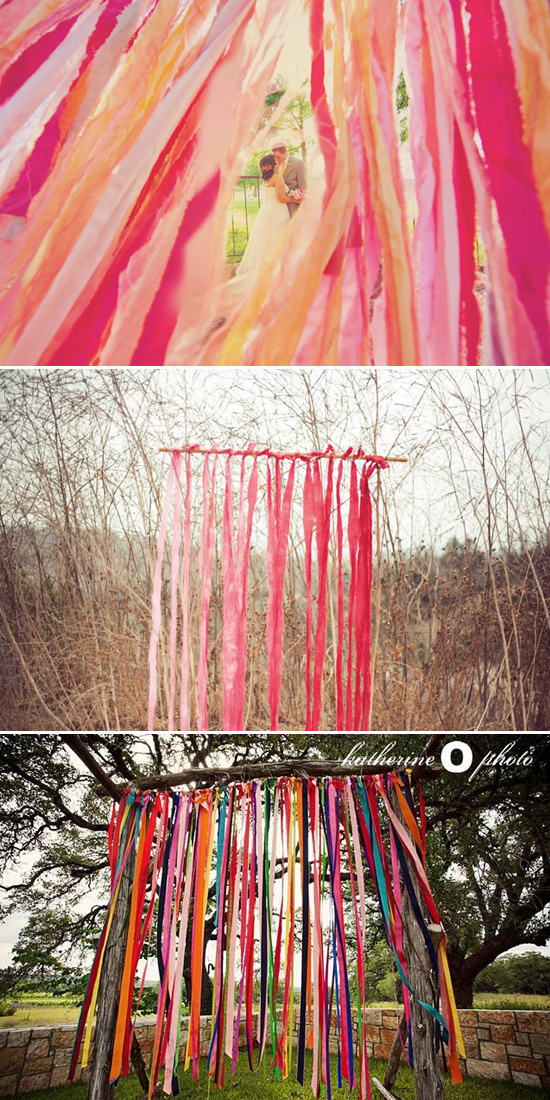 Streamer Ceremony Backdrop Five Ways to Decorate Your Garden Ceremony