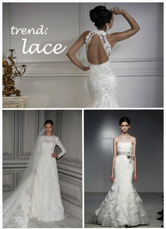 Vera Wang has as always created some perfectly crafted lace gowns with 