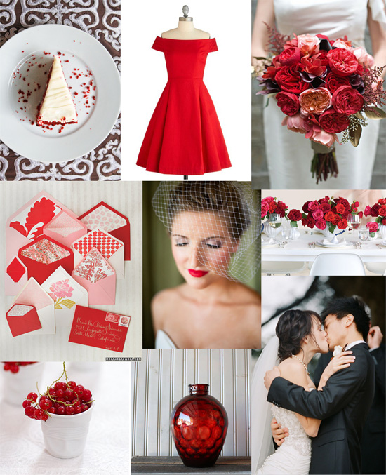 outdoor wedding decoration red and champagne