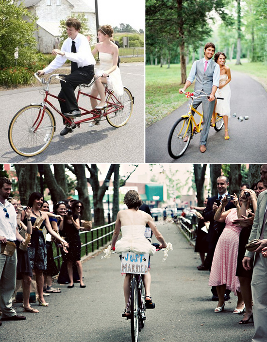 bike wedding ideas1 Bicycle Built For Two