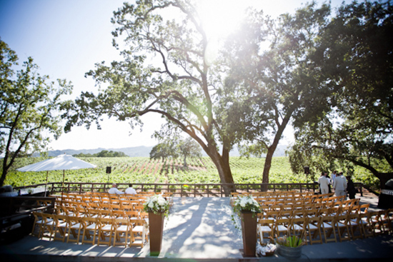 Whitney describes the wedding as Elegant winecountry wedding with unique 