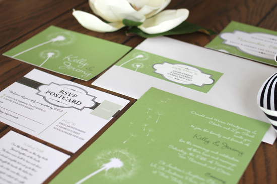 dandelion wedding invitations Whimsical Wedding Invitations By Starry Night