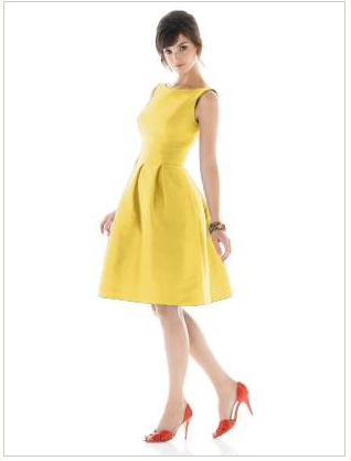 Yellow Dress on Sung Yellow Dress Ask Ms Polka Dot What Shoes With A Yellow Dress